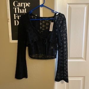 Kendall & Kylie Lace Cami & Cardigan Set